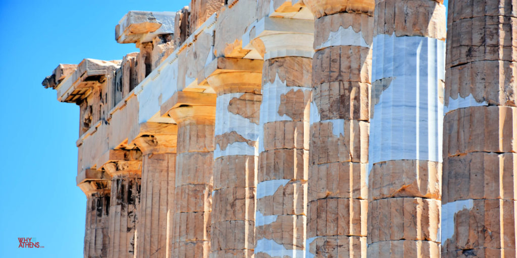 Doric Columns Acropolis Athens