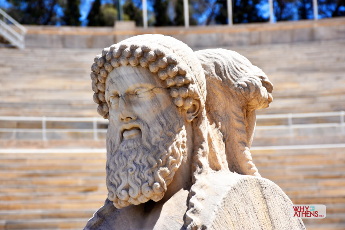 Panathenaic Stadium Athens Herms Two Faces