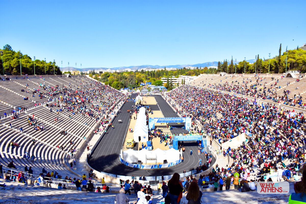 Panathenaic Stadium Athens Marathon Finish Line