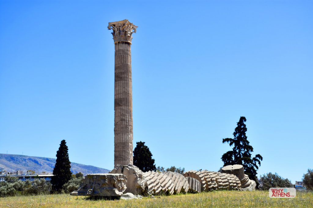 Temple Olympian Zeus Fallen Column