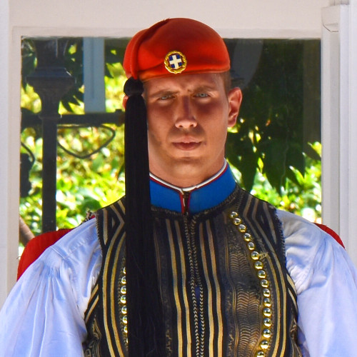 Evzones Uniform Greek Soldier Athens