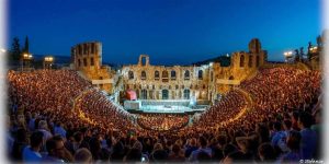 Odeon Herodes Atticus Athens Epidaurus Festival Crowds