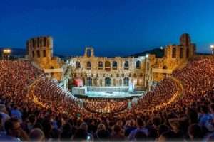 Odeon Herodes Atticus Athens Epidaurus Festival Crowds