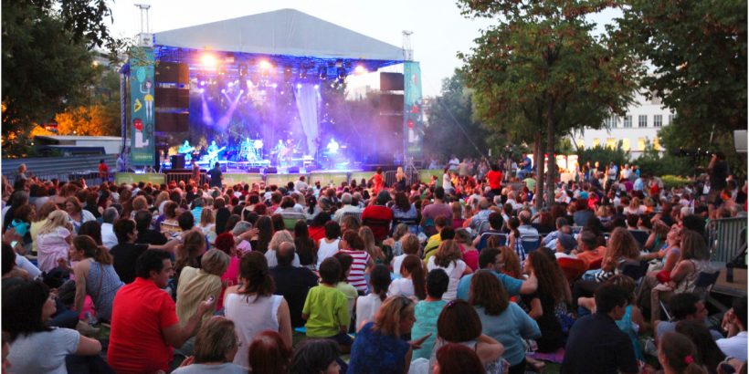 Music Outdoors Megaron Athens Concert