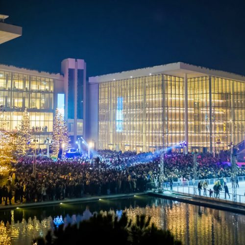 Stavros Niarchos Center Athens Christmas Ice Skating
