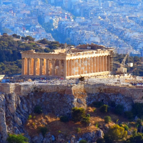 Acropolis Pericles Parthenon Landscape