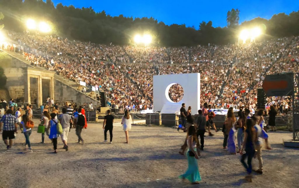 Clouds Epidaurus Theatre Athens Festival