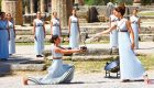 Olympic Flame Ancient Olympia